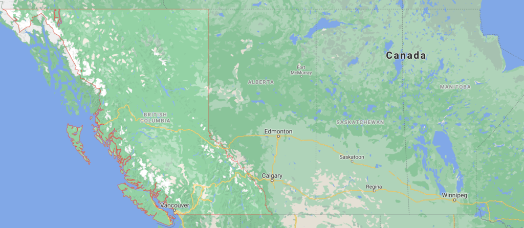 Western Canada British Columbia Alberta Saskatchewan Manitoba Vancouver Victoria Surrey