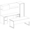 HA Desk with Storage 3D