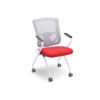 Coolmesh Pro Plus Nesting Chair with Red Fabric Seat SKU 8194