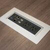 Performance Furnishings Power Module with Silver Metal Finish