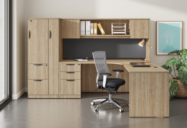 Performance Furnishings Classic Corner Shaped Workstation