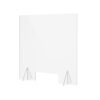 Performance Furnishings Plexiglass Acrylic Freestanding Desktop Panel