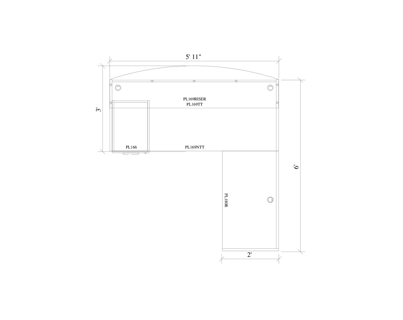 Reception Desk Package – B5 – 2D