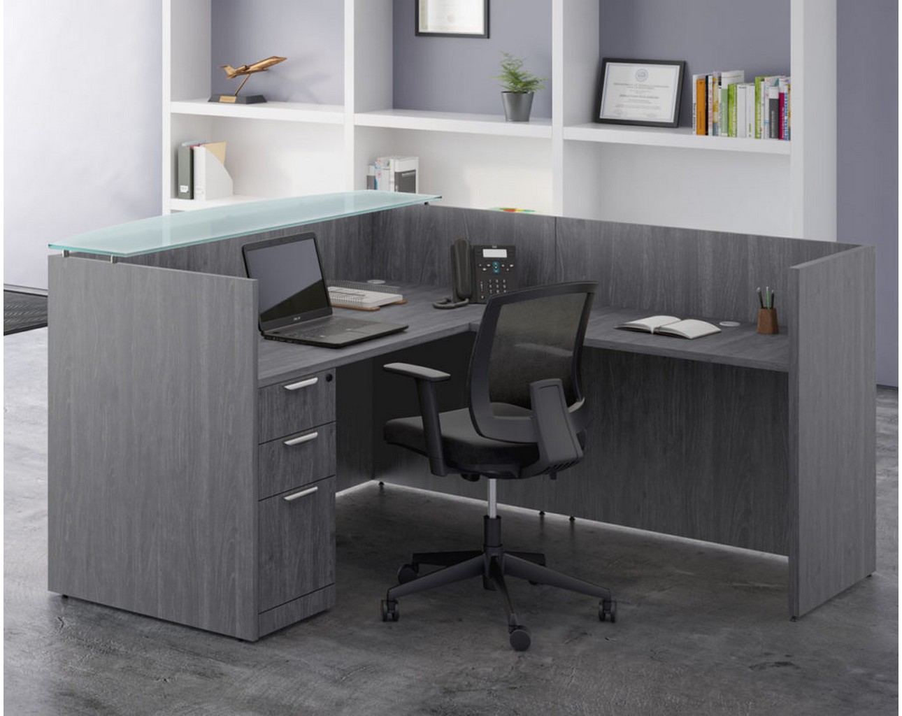 Reception Desk Package - B5 - Newport Grey