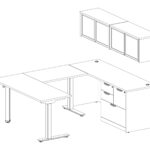 60” x 60” x 24” Desk with Return -$10.00