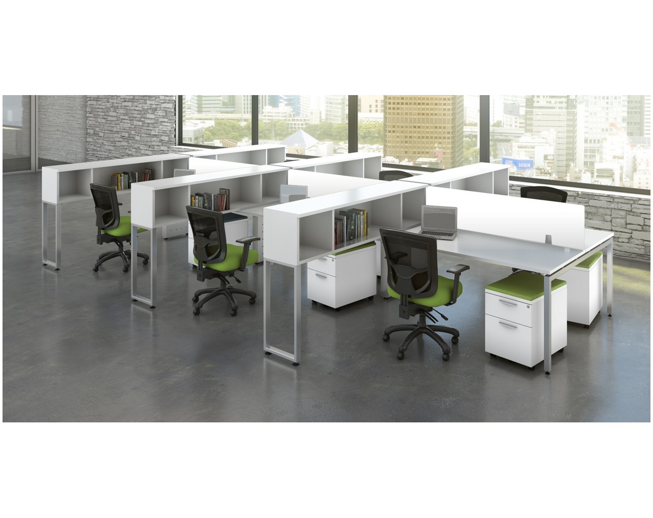 6 Person Collaborative Workstation - 6-MO