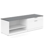 2 Drawer Cabinet with Open Storage Credenza +$889.00