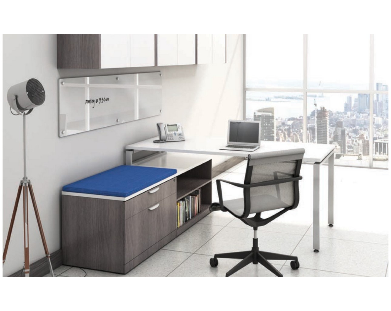 L Shaped Workstation - 4-MO