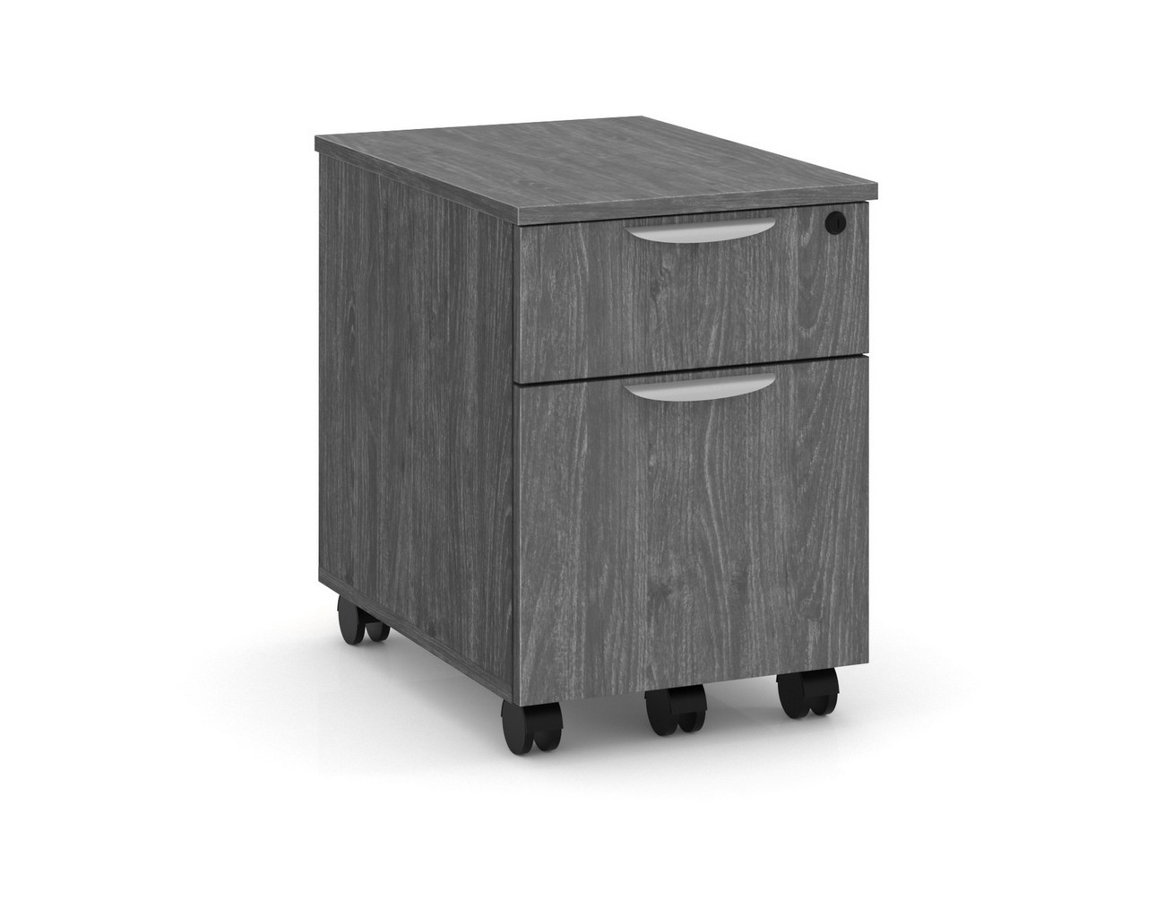 PL1007 Locking Mobile Box File Pedestal – Newport Grey