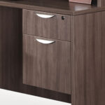 71" Radius Bowfront Desk with 3/4 Box/File Pedestal -$80.00