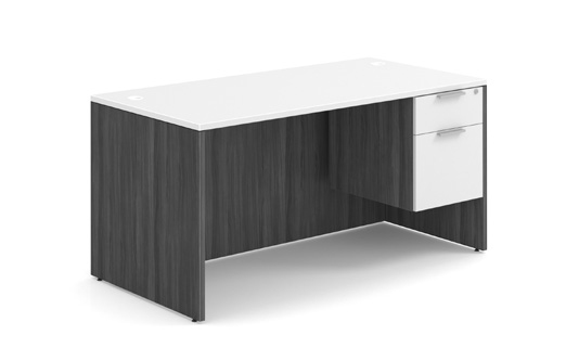 Coastal Collection - Workstation with 3/4 Pedestal Performance Furnishings