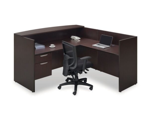 Classic Gallery Reception Desk - Espresso - e3 office Furniture