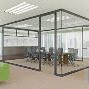 Glass-office-wall-partitions-demountable-movable-walls-black-anodized-1024x683
