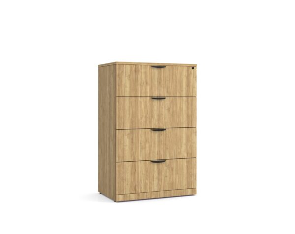 4 Drawer Lateral Filing Cabinet with Aspen Finish