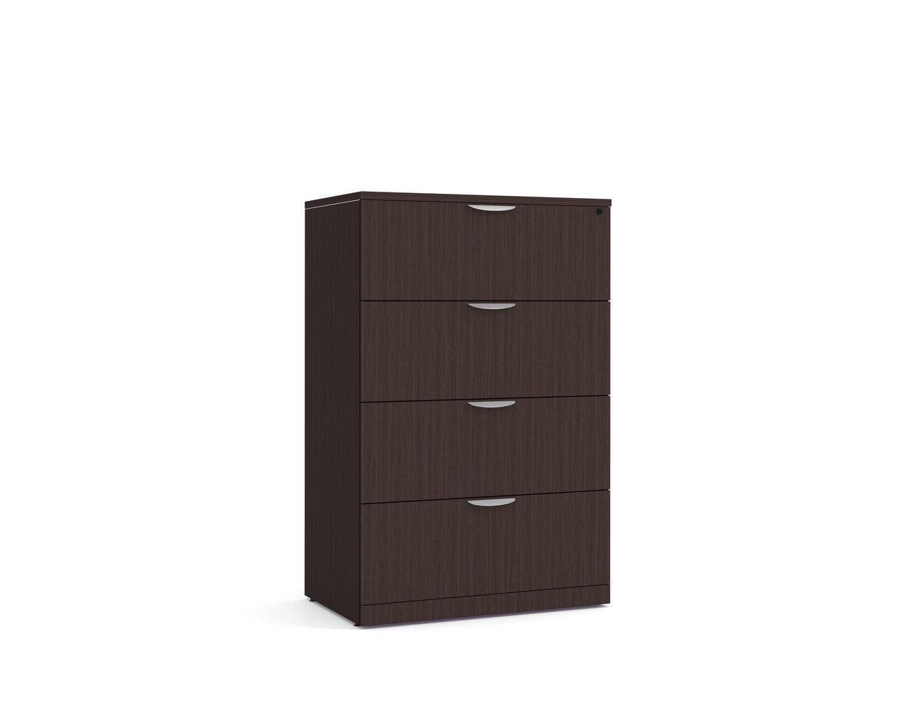4 Drawer Lateral Filing Cabinet with Espresso Finish