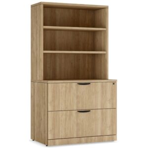 2-Drawer Lateral File with Hutch - Aspen