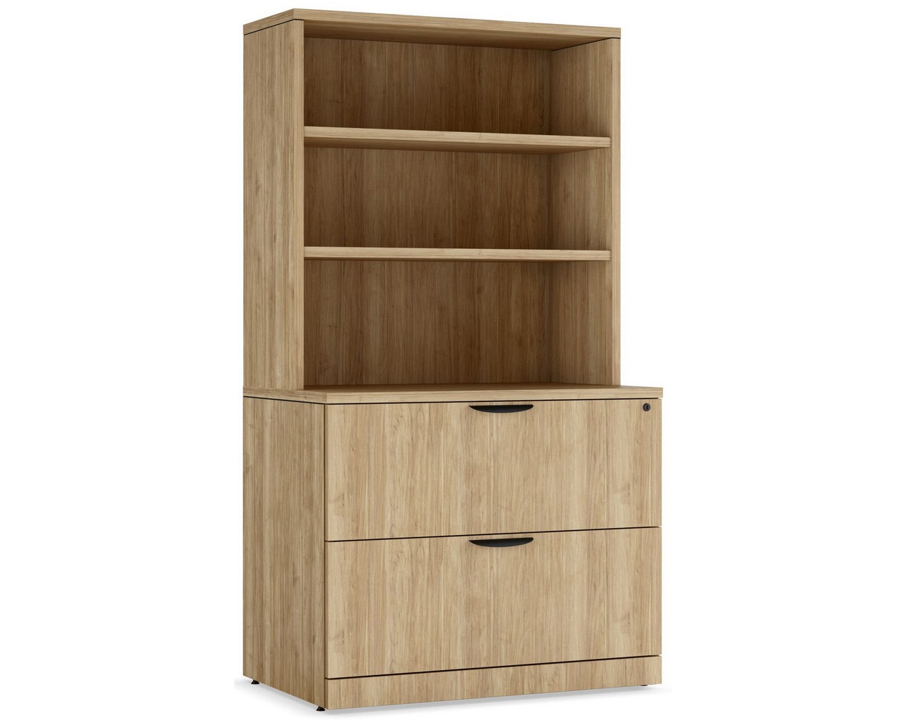 2-Drawer Lateral File with Hutch – Aspen