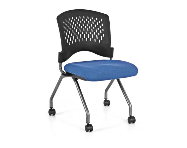 Agenda II Nesting Chair Without Arms - BLUE Fabric SKU 3274T