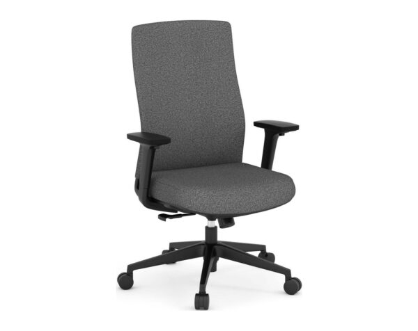 Apex Mid Back Chair - Grey Fabric