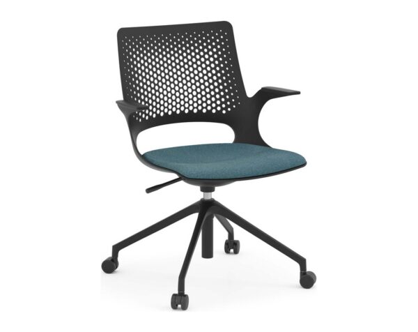 Harmony Multi-Purpose Chair - Black Base and Frame with Teal Seat