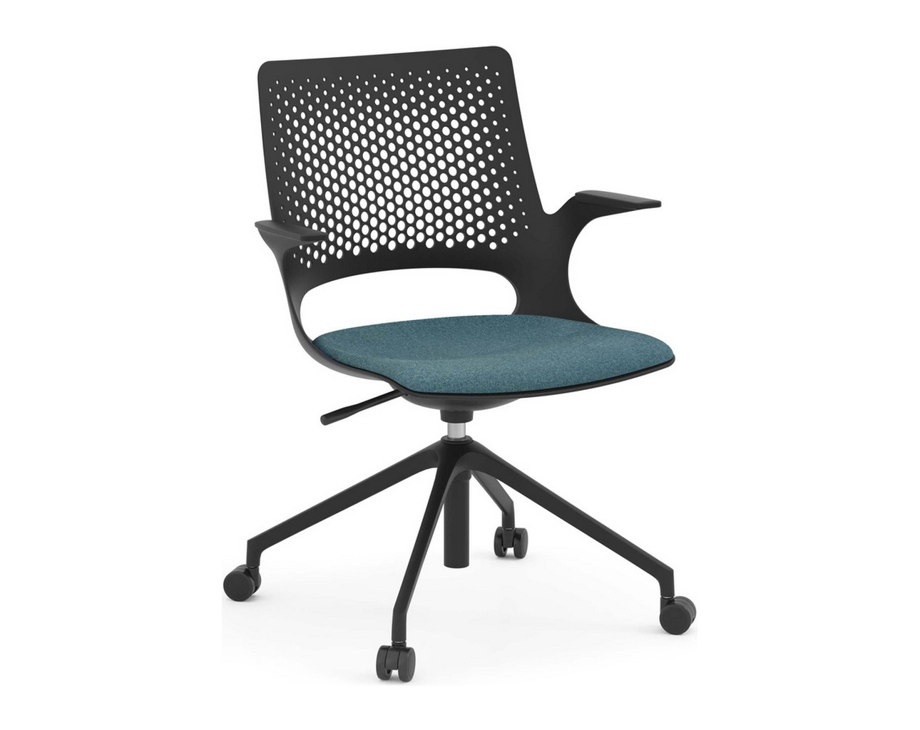 Harmony Multi-Purpose Chair – Black Base and Frame with Teal Seat