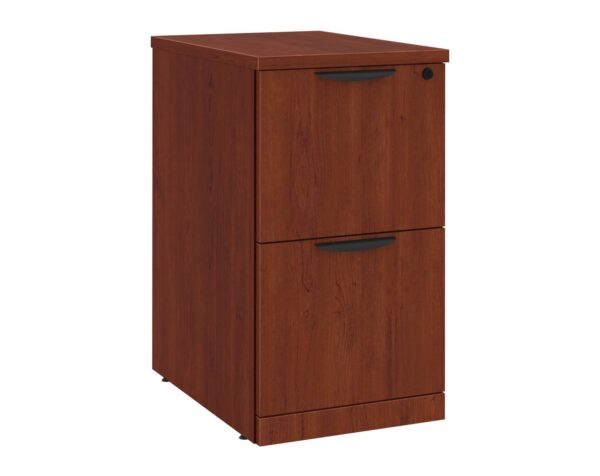 Classic Locking Mobile Pedestals - 2 Drawer in Cherry