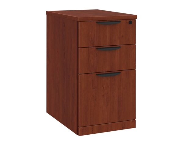 Classic Locking Mobile Pedestals - 3 Drawer in Cherry