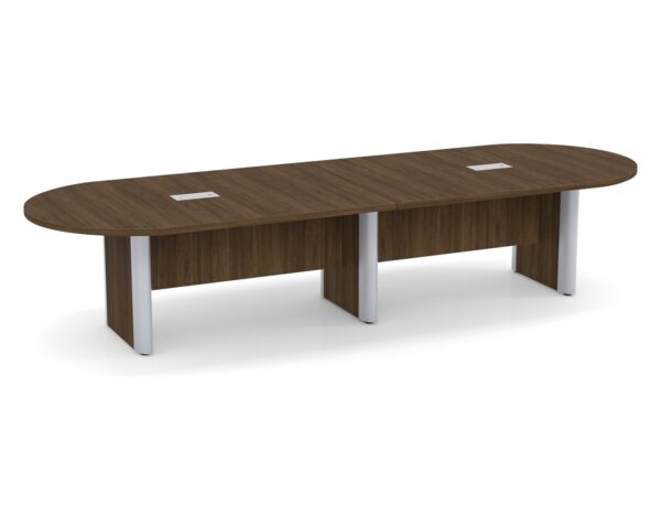 Classic Plus Racetrack-12 Ft - Modern Walnut-Silver