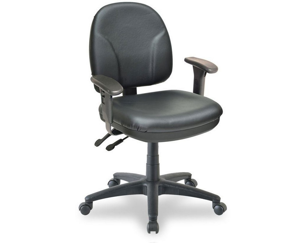 Comformatic Tilt Seat and Back Chair with Arms – Black Antimicrobial Vinyl