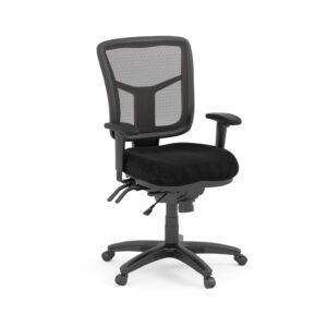 CoolMesh Executive Mid Back Chair - Black Fabric SKU 7754S