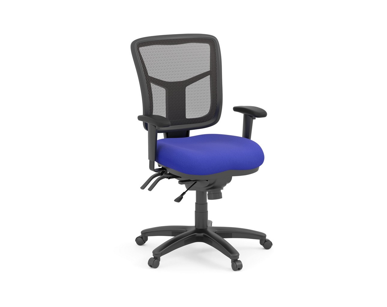 CoolMesh Executive Mid Back Chair – Blue Fabric SKU 7754S