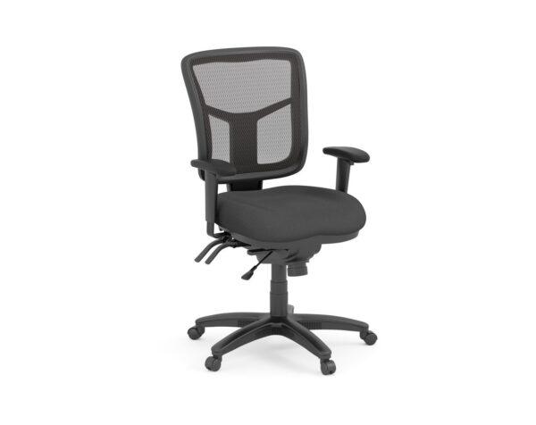 CoolMesh Executive Mid Back Chair - Grey Fabric SKU 7754S