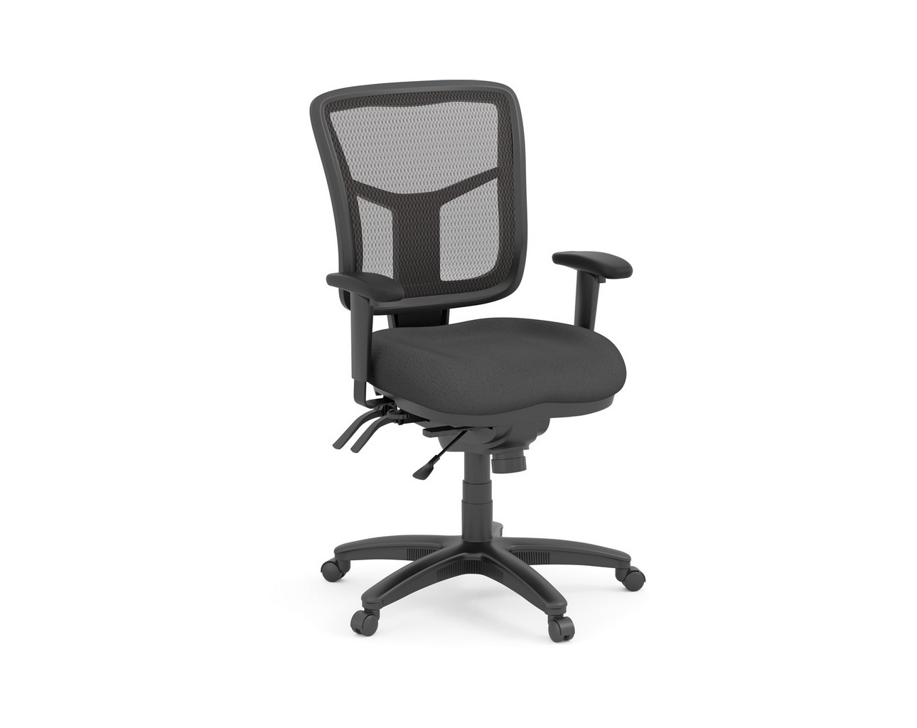 CoolMesh Executive Mid Back Chair – Grey Fabric SKU 7754S