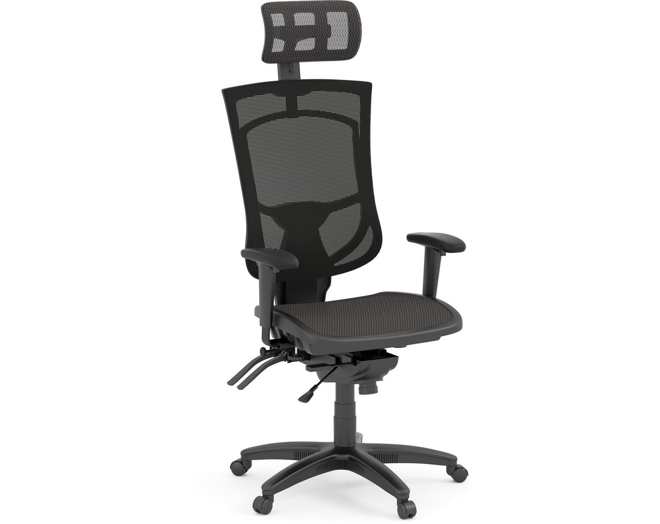 CoolMesh Pro Executive High Back Chair – Black Mesh with Headrest