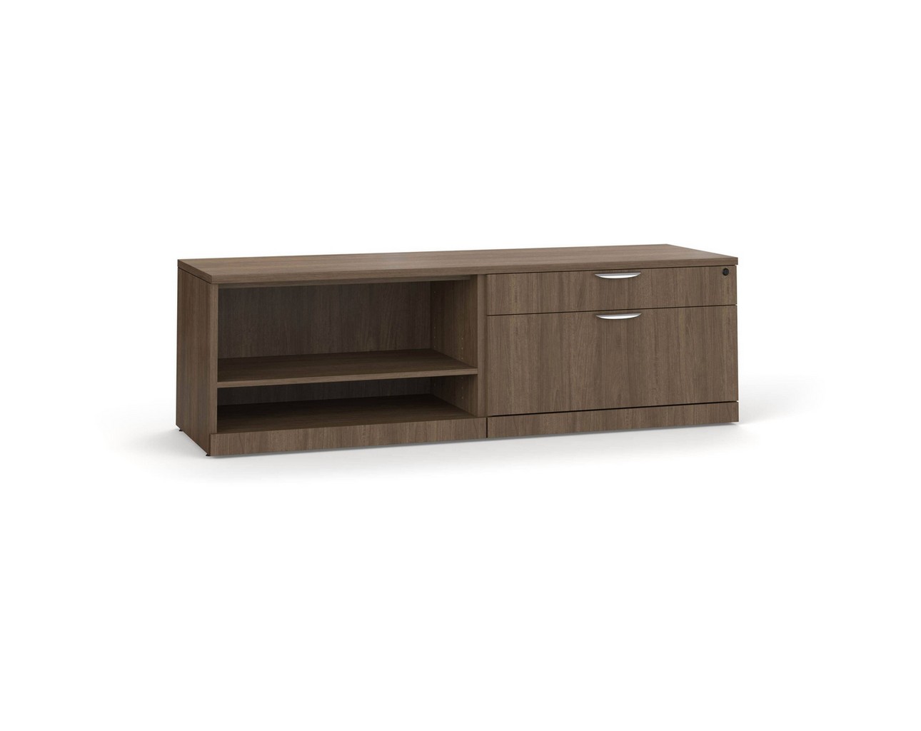 Elements Storage Cabinet and Bookshelf Credenza – MW Base and Top
