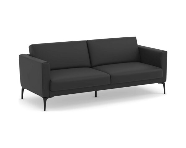 Enzo Sofa - Black Synthetic Leather 68231