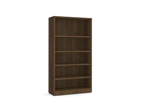 Heavy Duty Bookshelves - 5 Shelf in Modern Walnut