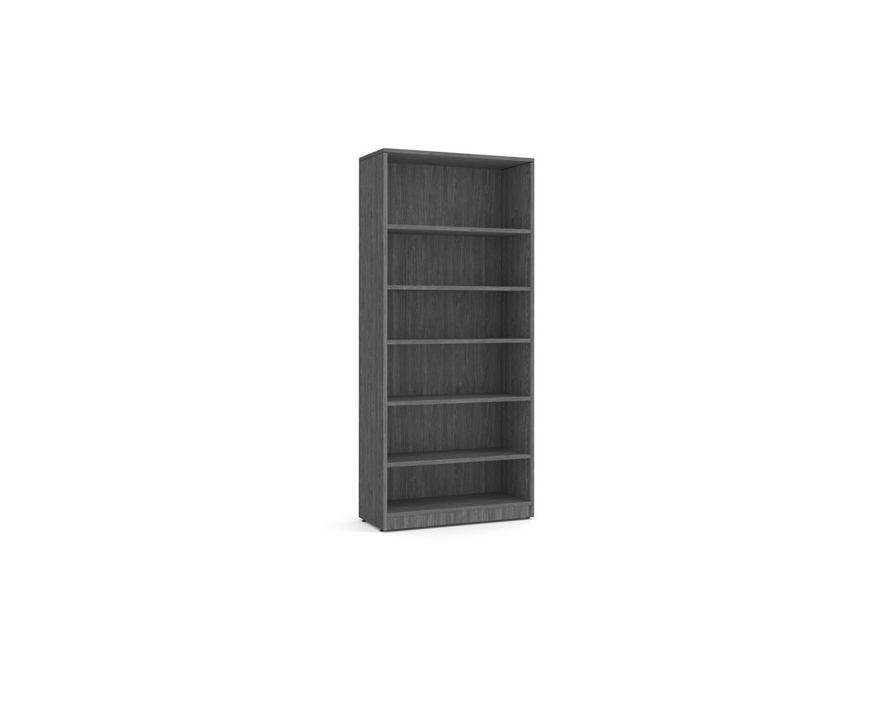6 Shelf Heavy Duty Bookcase with Newport Grey Finish