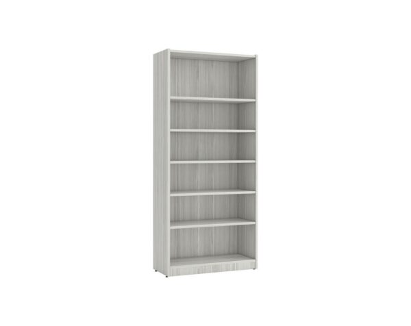 6 Shelf Heavy Duty Bookcase with Silver Birch Finish