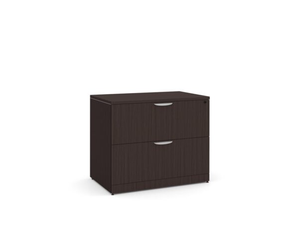 2 Drawer Lateral Filing Cabinet with Espresso Finish
