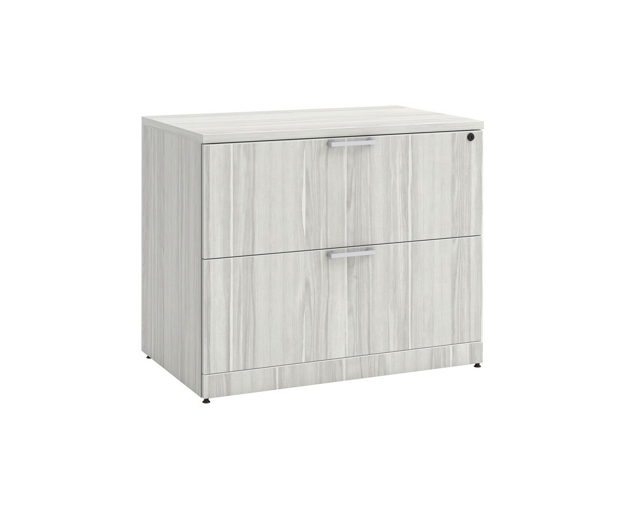 2 Drawer Lateral Filing Cabinet with Silver Birch Finish
