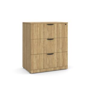 3 Drawer Lateral Filing Cabinet with Aspen Finish
