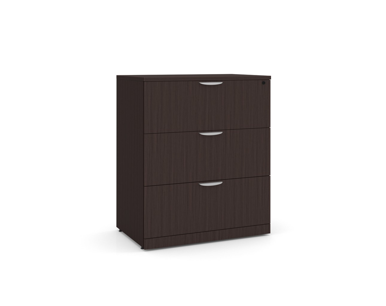 3 Drawer Lateral Filing Cabinet with Espresso Finish