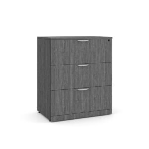 3 Drawer Lateral Filing Cabinet with Newport Grey Finish