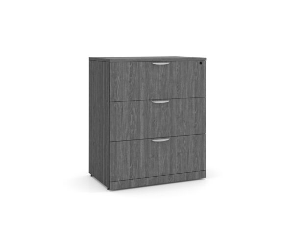 3 Drawer Lateral Filing Cabinet with Newport Grey Finish