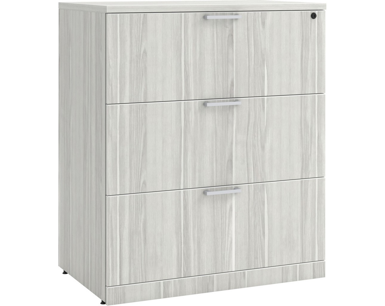 3 Drawer Lateral Filing Cabinet with Silver Birch Finish