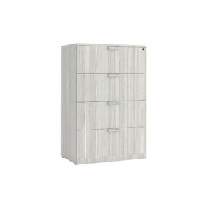 4 Drawer Lateral Filing Cabinet with Silver Birch Finish