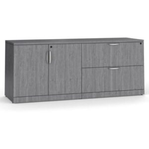 Lateral Storage Credenza - Newport Grey Base and Top