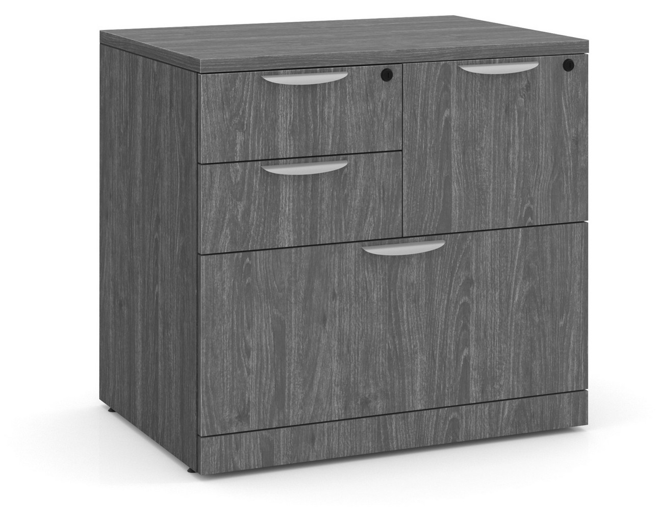 Locking Multi-Storage Office Cabinet – Newport Grey