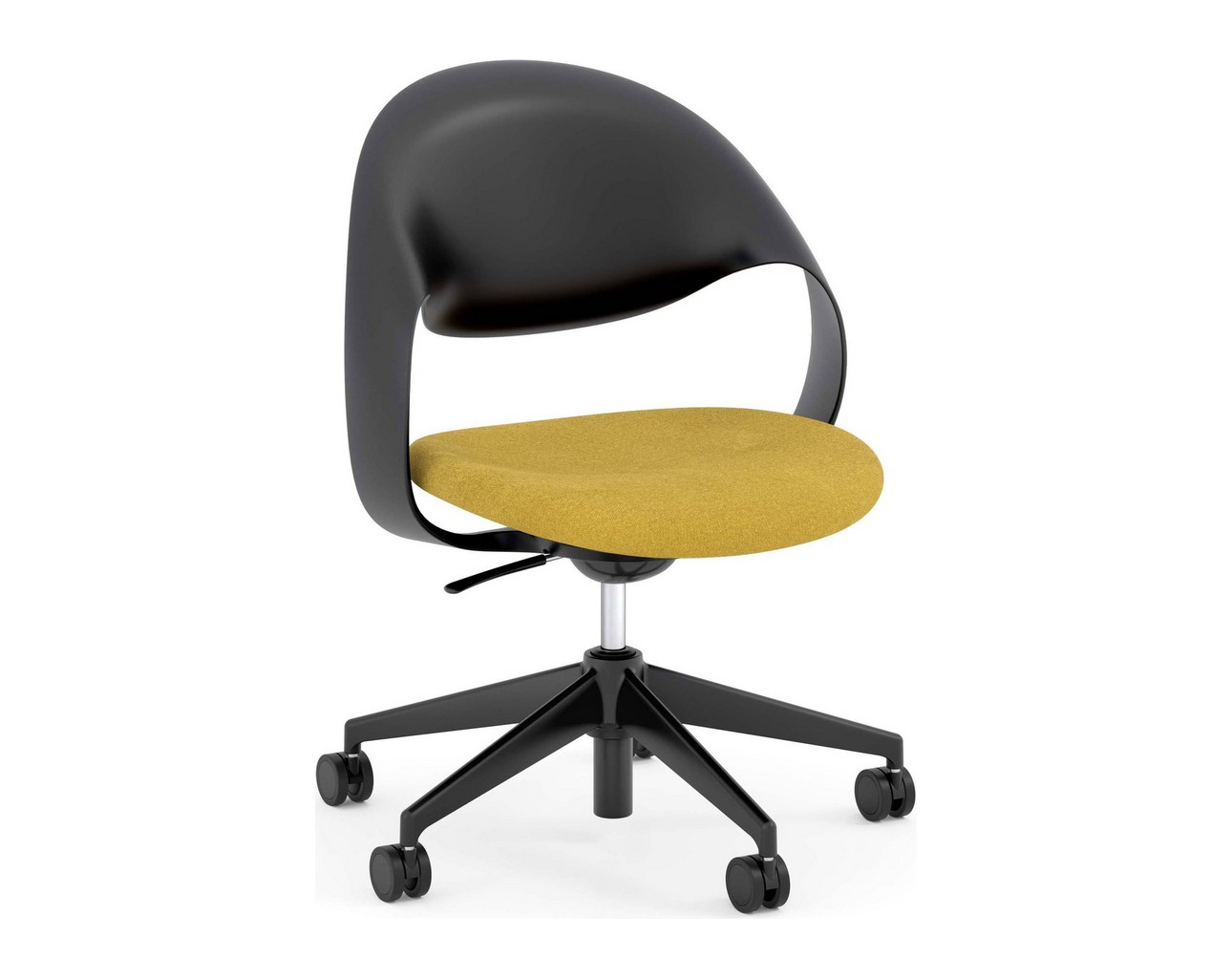 Loop Multi-Purpose Chair – Black Frame with Mustard Seat